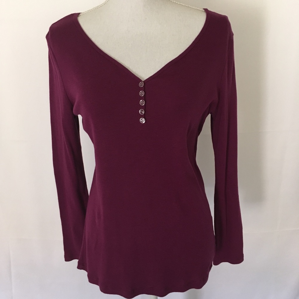 New York & Company Long Sleeve Shirt L